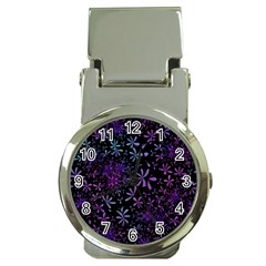 Retro-flower-pattern-design-batik Money Clip Watches by Amaryn4rt