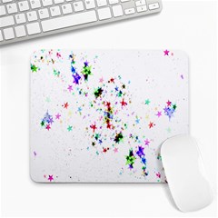 Star-structure-many-repetition- Large Mousepad by Amaryn4rt