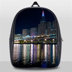 Cleveland Building City By Night School Bag (large) by Amaryn4rt