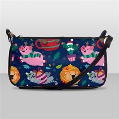 Funny-animal Christmas-pattern Shoulder Clutch Bag by Amaryn4rt