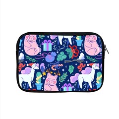 Colorful-funny-christmas-pattern Pig Animal Apple Macbook Pro 15  Zipper Case by Amaryn4rt