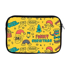 Colorful-funny-christmas-pattern Cool Ho Ho Ho Lol Apple Macbook Pro 17  Zipper Case by Amaryn4rt