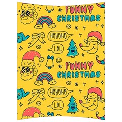 Colorful-funny-christmas-pattern Cool Ho Ho Ho Lol Back Support Cushion by Amaryn4rt