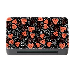 Seamless-vector-pattern-with-watermelons-hearts-mint Memory Card Reader With Cf by Amaryn4rt