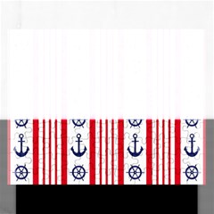 Nautical-papers-nautical-background Rectangular Jigsaw Puzzl by Amaryn4rt