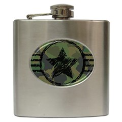 Military-camouflage-design Hip Flask (6 Oz) by Amaryn4rt