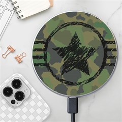 Military-camouflage-design Wireless Fast Charger(white) by Amaryn4rt