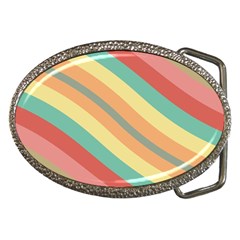 Pattern Design Abstract Pastels Belt Buckles by Pakjumat