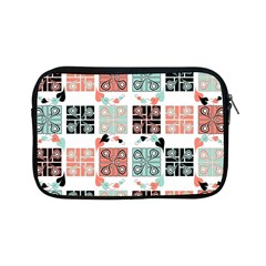 Mint Black Coral Heart Paisley Apple Ipad Mini Zipper Cases by Pakjumat