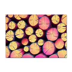 Wood Firewood Wooden Sticker A4 (100 Pack) by Pakjumat