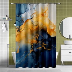 Abstract Marble Design Background Shower Curtain 48  X 72  (small)  by Pakjumat