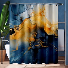 Abstract Marble Design Background Shower Curtain 60  X 72  (medium)  by Pakjumat