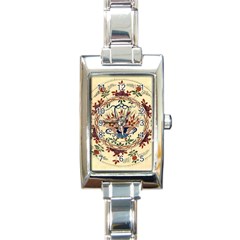 Vintage Antique Plate China Rectangle Italian Charm Watch by Pakjumat