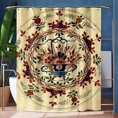 Vintage Antique Plate China Shower Curtain 60  X 72  (medium)  by Pakjumat