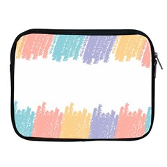 Border Frame Colorful Brush Strokes Apple Ipad 2/3/4 Zipper Cases by Pakjumat