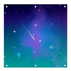 Stars Sky Cosmos Galaxy Banner And Sign 4  X 4  by Pakjumat