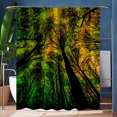 Landscape Night Moon Star Nature Shower Curtain 60  X 72  (medium)  by Pakjumat