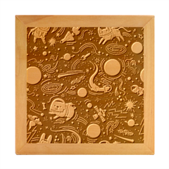 Animals Galaxy Space Wood Photo Frame Cube by Pakjumat