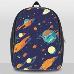 Space Galaxy Planet Universe Stars Night Fantasy School Bag (xl) by Pakjumat