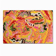 Fantasy Psychedelic Surrealism Trippy Postcards 5  X 7  (pkg Of 10) by Modalart