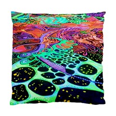 Psychedelic Blacklight Drawing Shapes Art Standard Cushion Case (two Sides) by Modalart