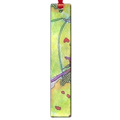 Green Peace Sign Psychedelic Trippy Large Book Marks by Modalart