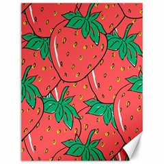 Texture Sweet Strawberry Dessert Food Summer Pattern Canvas 12  X 16  by Sarkoni