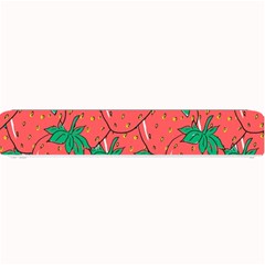 Texture Sweet Strawberry Dessert Food Summer Pattern Small Bar Mat by Sarkoni
