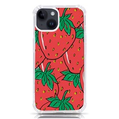 Texture Sweet Strawberry Dessert Food Summer Pattern Iphone 14 Tpu Uv Print Case by Sarkoni