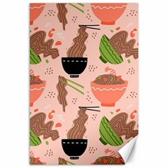 Doodle Yakisoba Seamless Pattern Canvas 24  X 36  by Sarkoni