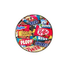 Pop Art Food Cute Patterns Hat Clip Ball Marker by Sarkoni