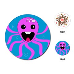 Bubble Octopus Copy Playing Cards Single Design (round) by Dutashop