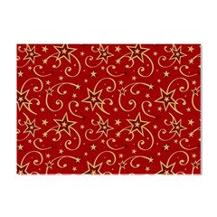 Christmas Texture Pattern Red Craciun Crystal Sticker (a4) by Sarkoni