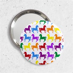 Colorful Horse Background Wallpaper 2 25  Handbag Mirrors by Amaryn4rt