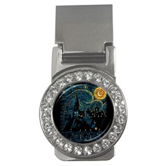 Castle Starry Night Van Gogh Parody Money Clips (cz)  by Sarkoni