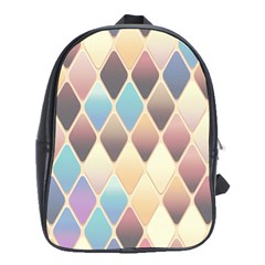 Abstract Colorful Diamond Background Tile School Bag (xl) by Amaryn4rt