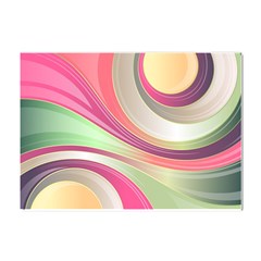 Abstract Colorful Background Wavy Crystal Sticker (a4) by Amaryn4rt