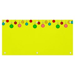 Christmas,bowls,garland,decoration Banner And Sign 6  X 3  by Amaryn4rt