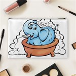 Elephant Bad Shower Cosmetic Bag (Large) Back