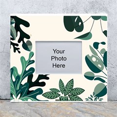 Leaves Plants Foliage Border White Wall Photo Frame 5  X 7  by Sarkoni