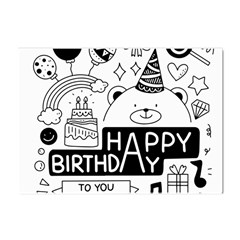 Happy Birthday Celebration Party Crystal Sticker (a4) by Sarkoni