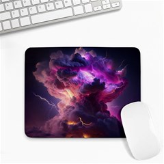 Cloud Heaven Storm Chaos Purple Small Mousepad by Sarkoni