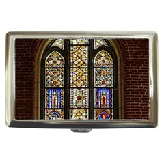 Stained Glass Window Old Antique Cigarette Money Case by Sarkoni