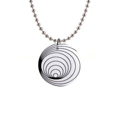 Spiral Eddy Route Symbol Bent 1  Button Necklace by Amaryn4rt