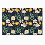 Flower Grey Pattern Floral Postcards 5  x 7  (Pkg of 10) Front