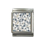 Geometric Triangle Modern Mosaic Italian Charm (13mm) Front