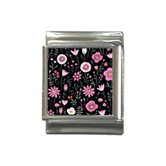 Flowers Pattern Italian Charm (13mm) by Ravend