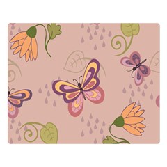 Butterfly Background Pattern Texture Two Sides Premium Plush Fleece Blanket (large) by Ravend