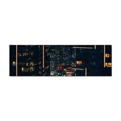 Photo Of Buildings During Nighttime Sticker Bumper (10 Pack) by Modalart