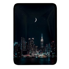 Skyline Photography Of Buildings Rectangular Glass Fridge Magnet (4 Pack) by Modalart